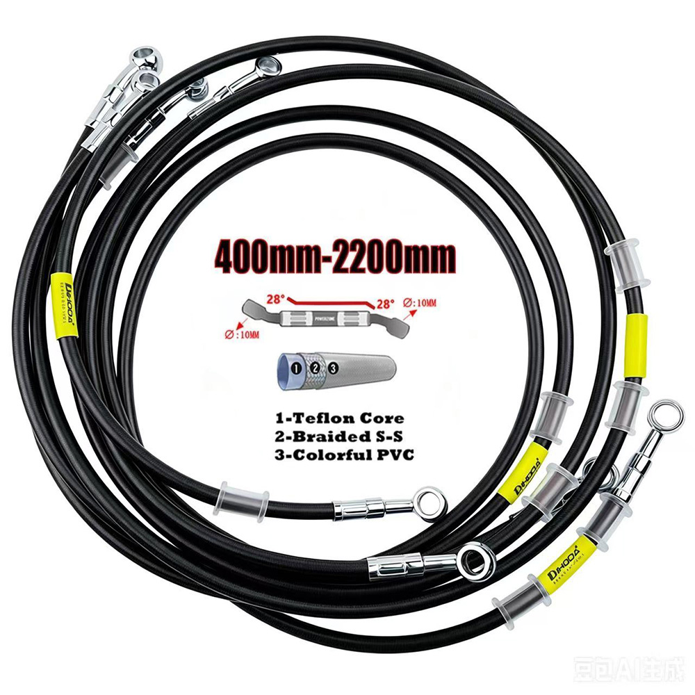 Motorcycle Brake Cable - Przewód hydrauliczny hamulca motocyklowego 400-2200mm, kabel