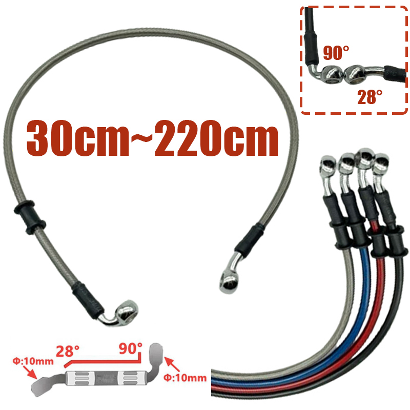 Srebrny od 30 cm do 220 cm 28  – Brake Line Motorcycle recenzja i cena